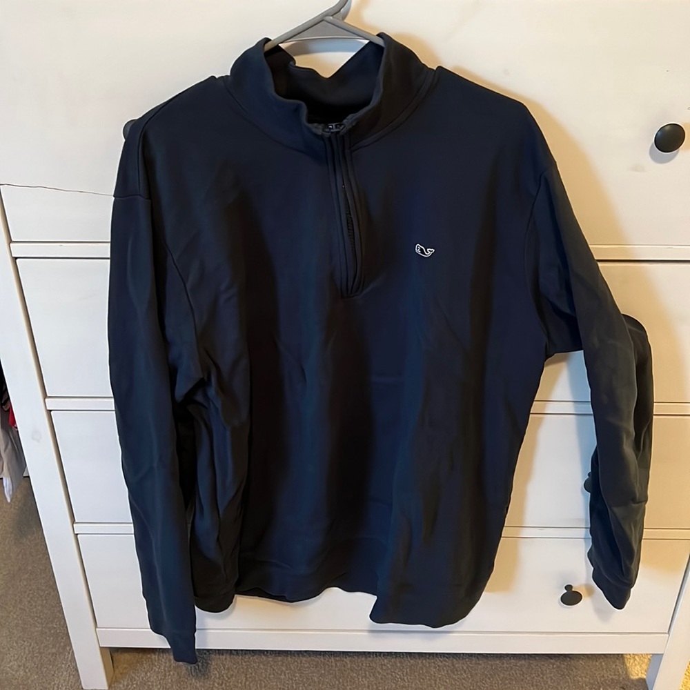 Vineyard Vines 1/4 zip XL navy blue